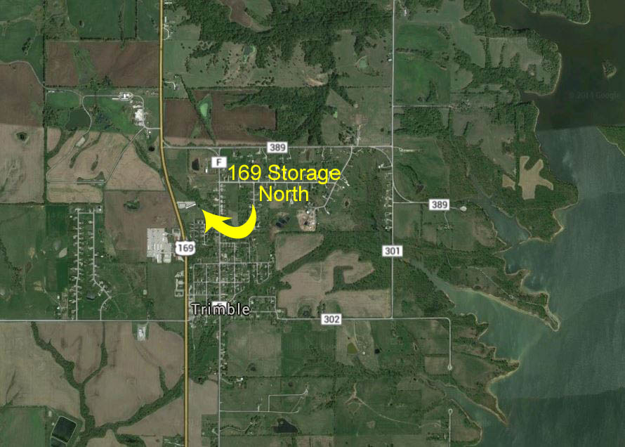 Aerial View of 169 Storage North Location